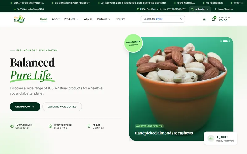 4K Natural website