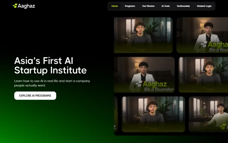 Aaghaz.ai website