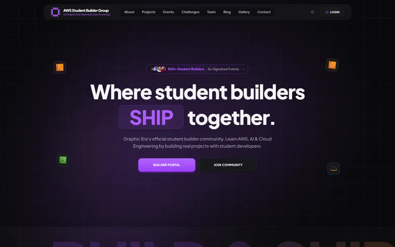 AWS Student Builder Group website