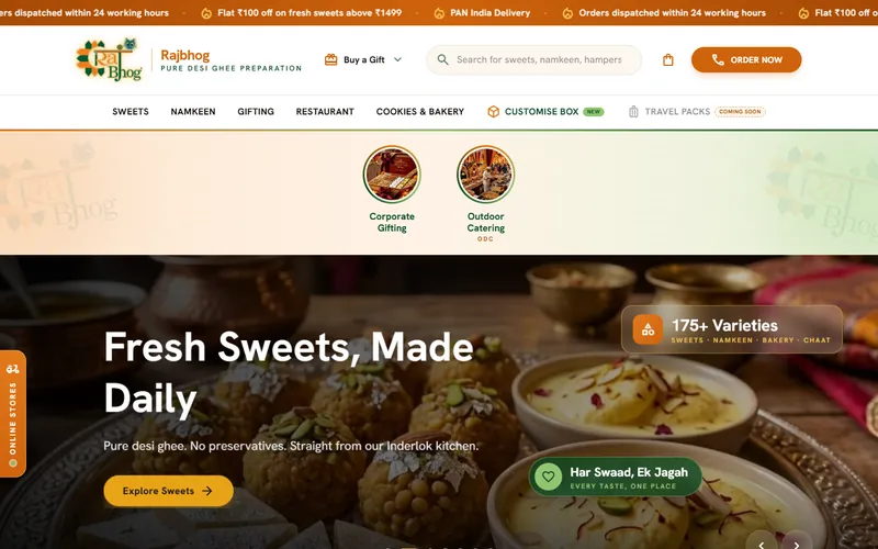 Rajbhog website